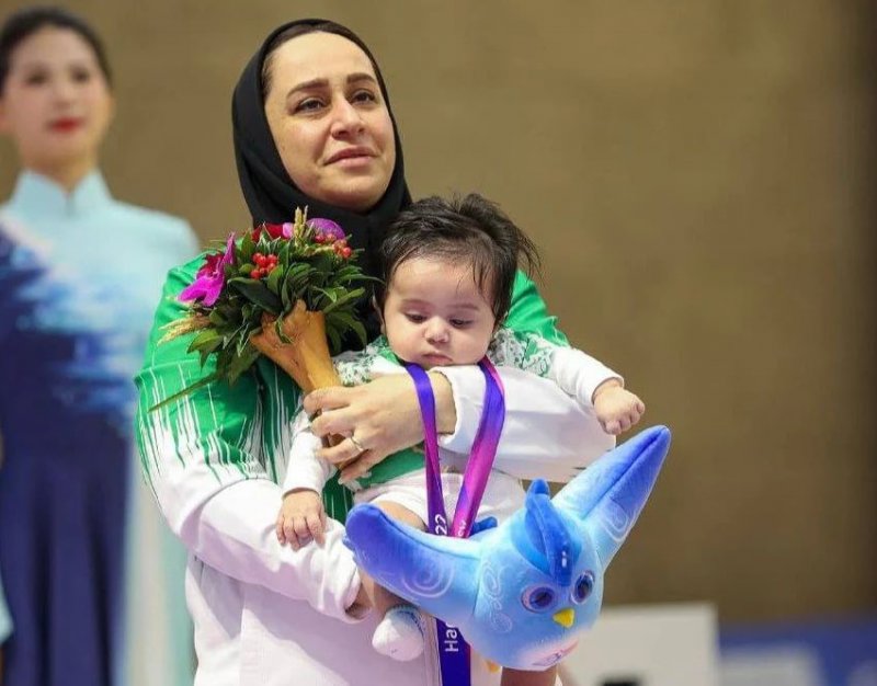 کوچک‌ترین مدال آور ایران در بازی‌های آسیایی (عکس)