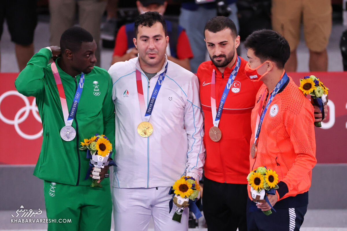 گنج‌زاده مدال طلای المپیک را به مردم ایران و خوزستان تقدیم کرد
