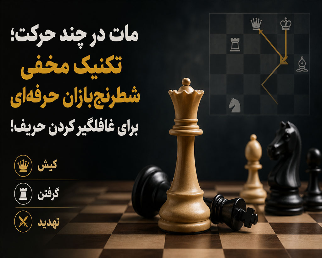 مات در چند حرکت؛ تکنیک مخفی شطرنجبازان حرفهای برای غافلگیر کردن حریف!