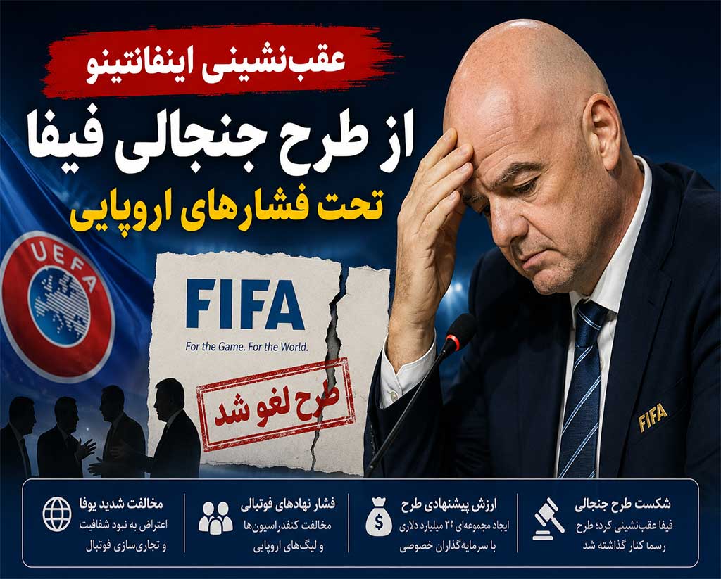 عقب‌نشینی بزرگ اینفانتینو زیر فشار اروپا؛ طرح جنجالی فیفا سرانجام کنار گذاشته شد